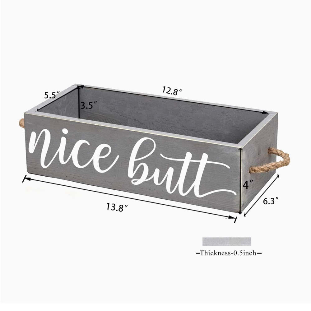 Bathroom Rustic Decor Box - Picture 4 of 5